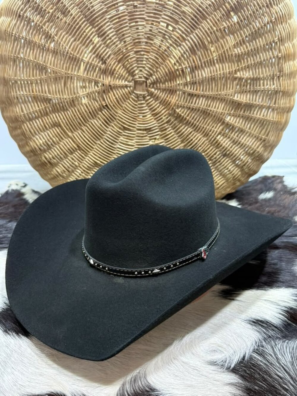 Justin 2X Black Wool Cowboy Hat - Knoxville 7 3/8